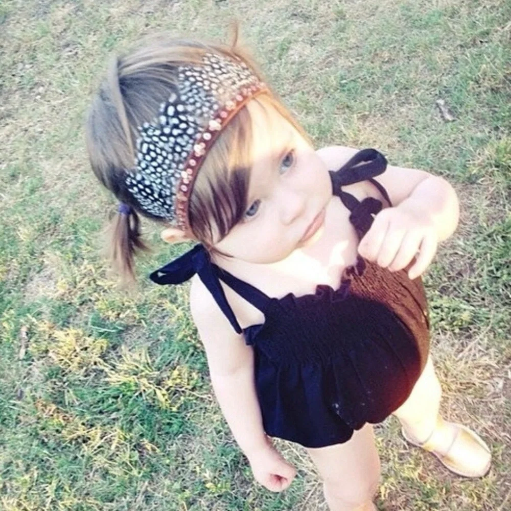 A Tiny Arrow Feather Woodland Crown Headband Girls Boho Hair Accessory Handmade